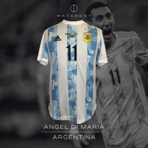 Di Maria match issued jersey - Argentina - Final Copa America 2021