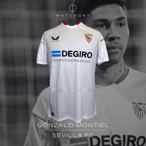 Gonzalo Montiel - Match worn jersey- Sevilla - Copa del Rey 2023