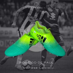 Botines Rodrigo de Paul - Match worn PHOTOMATCH boots - Udinese vs Torino Serie A 2017