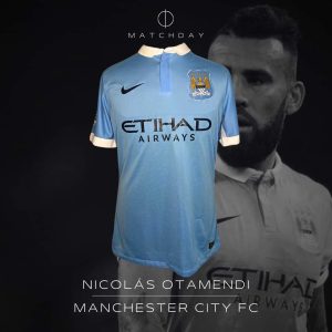 Nicolas Otamendi - Match worn - Manchester United vs Manchester City - Premier Ligue 2015