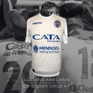 Luciano Abecasis - Godoy Cruz - Campeonato Primera División 2018 - MATCH WORN